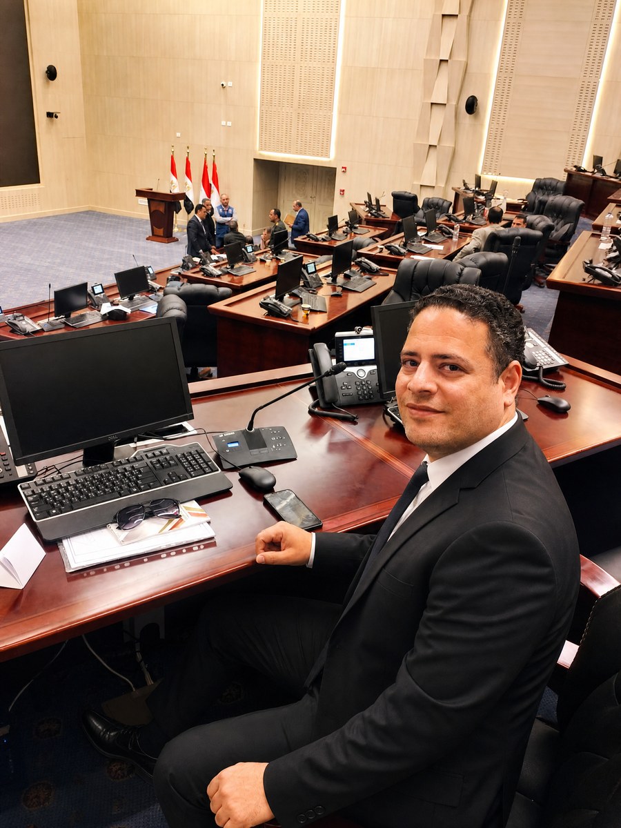Mahmoud Abdel Moneim Mohamed at the Governorate General Assembly Hall